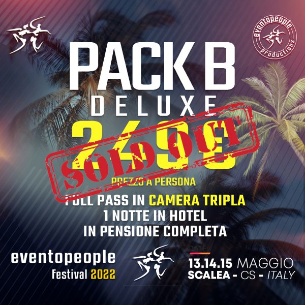 Pack B Deluxe | 3 Full Pass In Camera Tripla - Sold Out