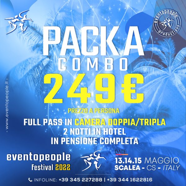 Pack-A-Combo Donna | 1-Full-Pass In Camera Doppia/Tripla